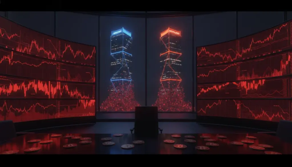 les pertes en bitcoins de strategy et metaplanet m